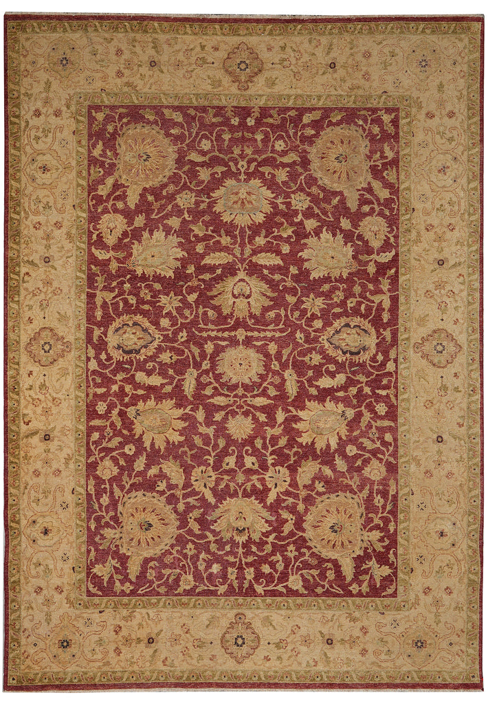 9 x 12 Natural Wool New Quality Handmade Agra Rug 