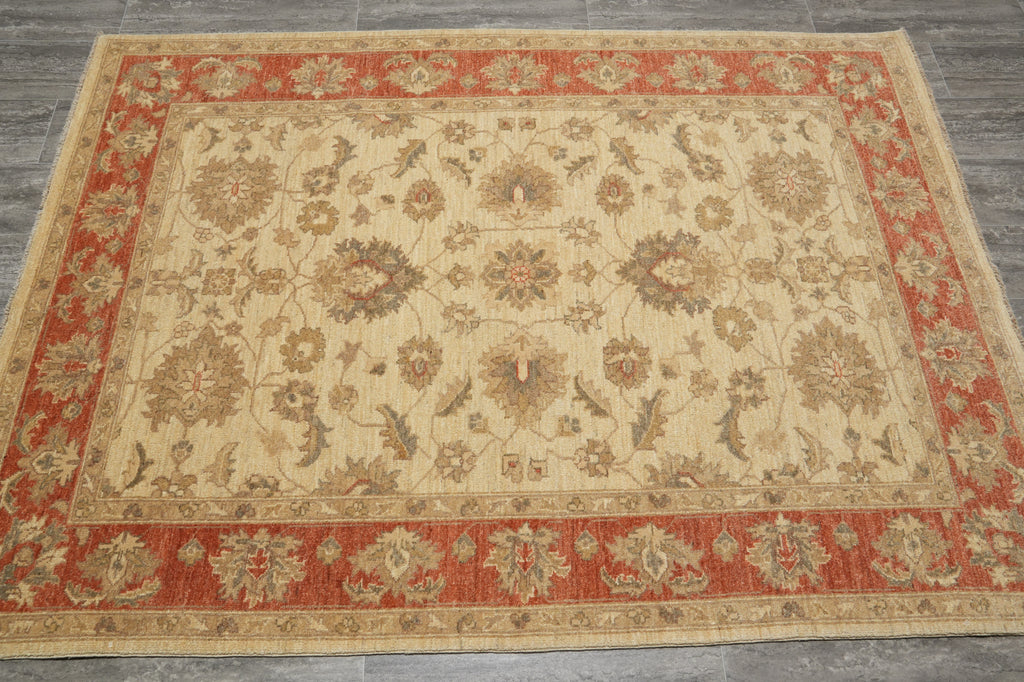 5 x 7 Chobi Peshawar Ghazni Wool Rug - Pakistan #PIX-22297