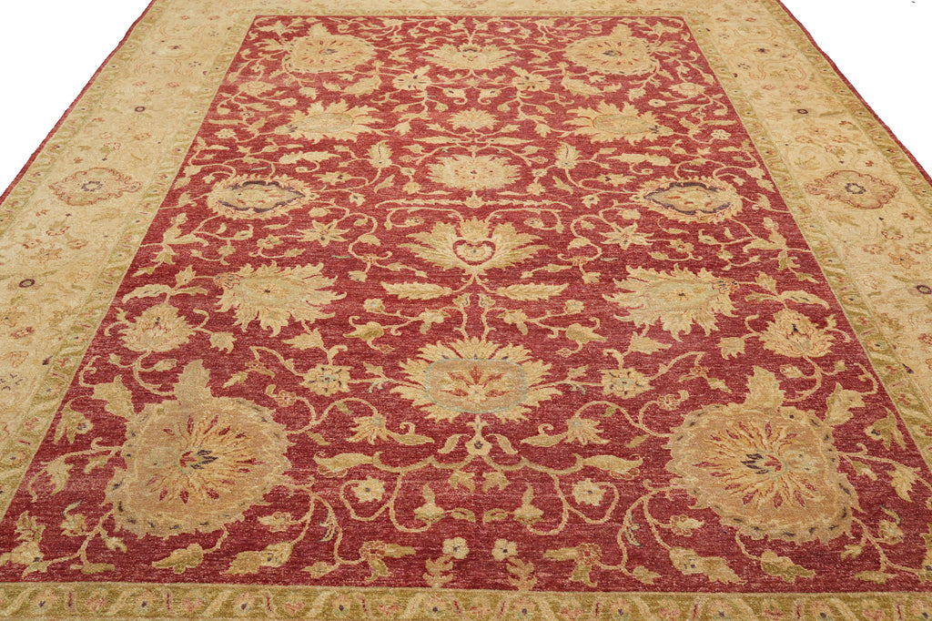 9 x 12 Natural Wool New Quality Handmade Agra Rug #PIX-804-91