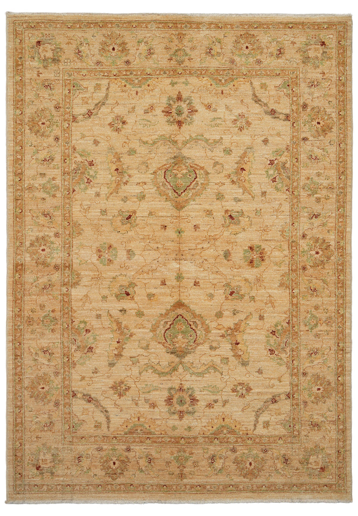 5 x 6.9 Chobi Peshawar Ziglar Rug Neutrals #PIX-HT-9484