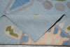 Load image into Gallery viewer, 5.3 x 8 Turtle Duhrry Wool Kilim Rug Light Aqua Blue Modern #F-4628