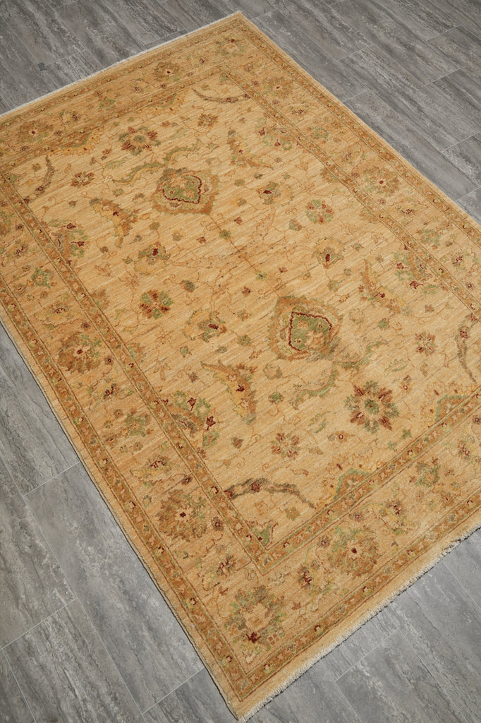 5 x 6.9 Chobi Peshawar Ziglar Rug Neutrals #PIX-HT-9484