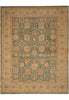 Load image into Gallery viewer, 9 x 11.5 Green Hand-Knotted Natural Wool Rug #F-4383
