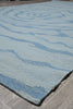 Load image into Gallery viewer, 5.3 x 8.4 Light Blue Kilim Duhrry Rug Handmade Wool #F-4629