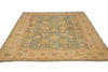 Load image into Gallery viewer, 9 x 11.5 Green Hand-Knotted Natural Wool Rug #F-4383