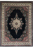 Load image into Gallery viewer, 9 x 12 Midnight Black Blue Hand-Knotted Rug Kerman Pattern #F-4384