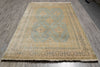 Load image into Gallery viewer, 6 x 8.9 Light Blue Oushak Rug Handmade Wool Carpet #F-4630