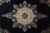 Load image into Gallery viewer, 9 x 12 Midnight Black Blue Hand-Knotted Rug Kerman Pattern #F-4384