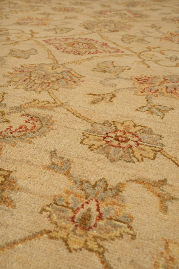 5.7 x 8 Quality Chobi Peshawar Rug Ivory Light Blue #PIX-18778
