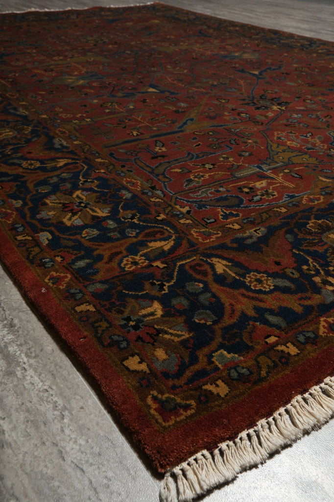 5.4 x 8 Quality Handmade Jaipour rug Lustrous Wool Dense Pile TRADITIONAL CARPET #PIX-2164