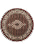 Load image into Gallery viewer, 5 x 5 Feet Mahi Herati Tabriz Rug Handmade Wool and Silk Quality Carpet
