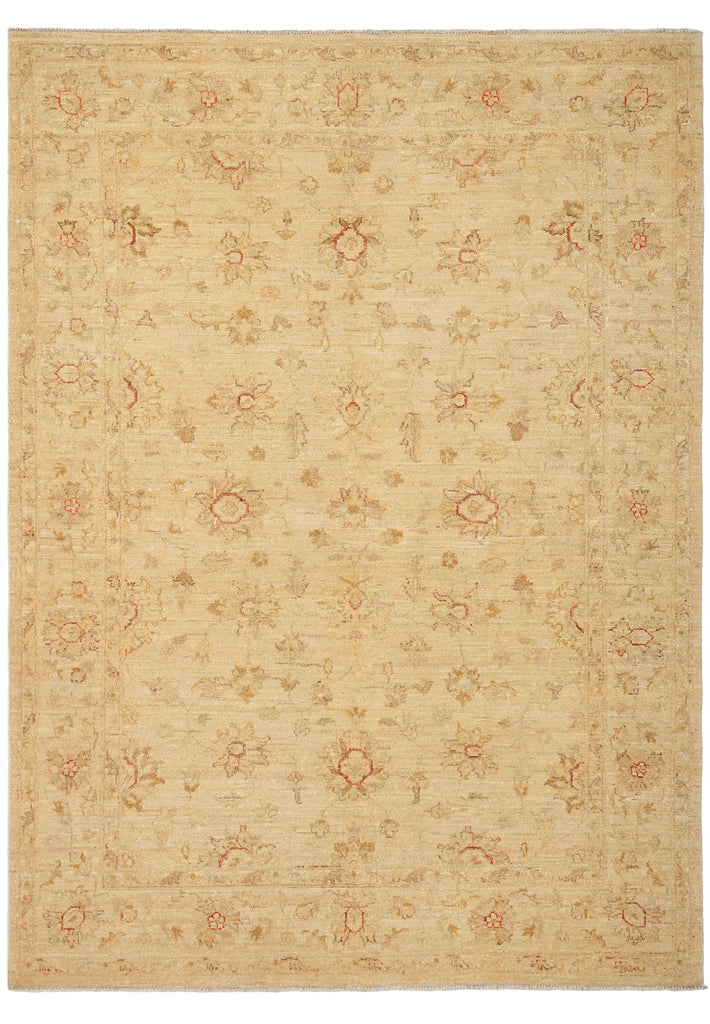 5 x 7 Ziegler Chobi Peshawar Natural Ghazni Wool Rug - Pakistan #PIX-22299