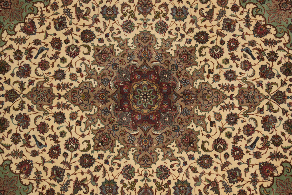 8 x 9.7 Genuine Persian Tabriz Rug Quality 400 KPSI Wool and Silk #PIX-16066