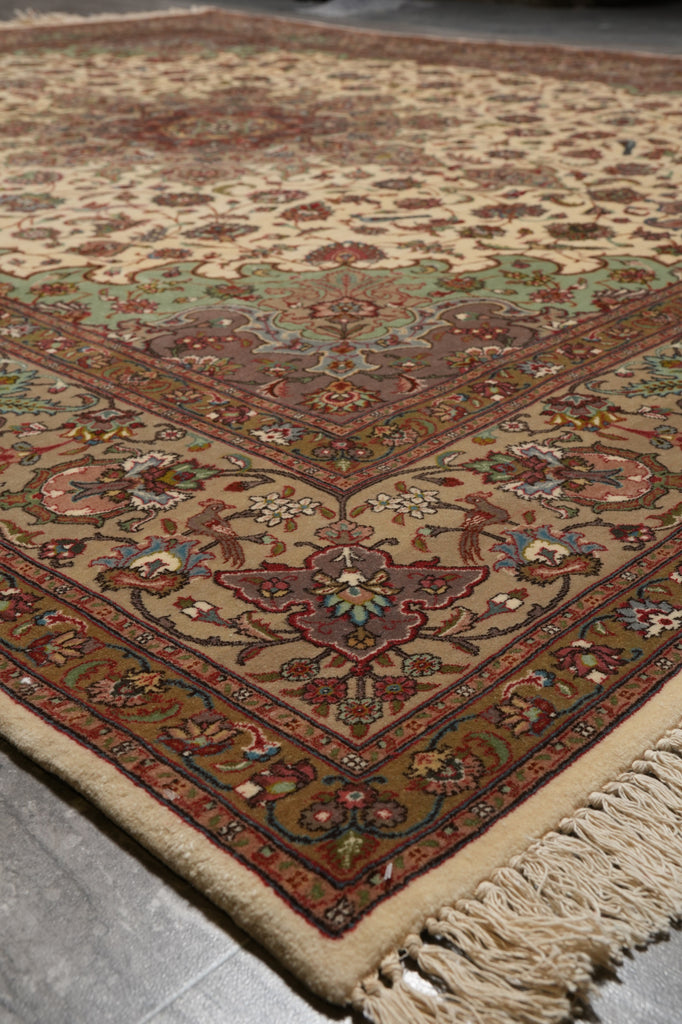 8 x 9.7 Genuine Persian Tabriz Rug Quality 400 KPSI Wool and Silk #PIX-16066
