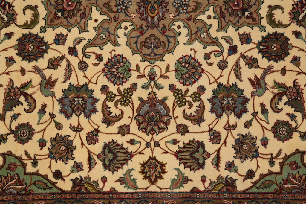8 x 9.7 Genuine Persian Tabriz Rug Quality 400 KPSI Wool and Silk #PIX-16066
