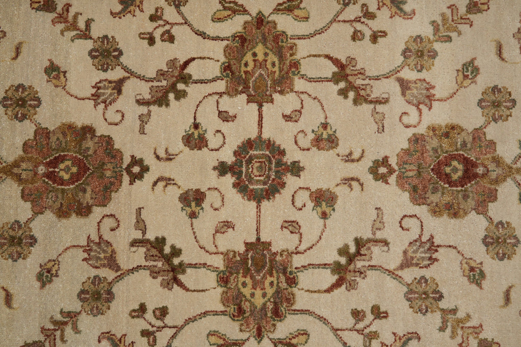 5 x 7.5 Handmade Jaipur Rug Beige Coral #F-5716