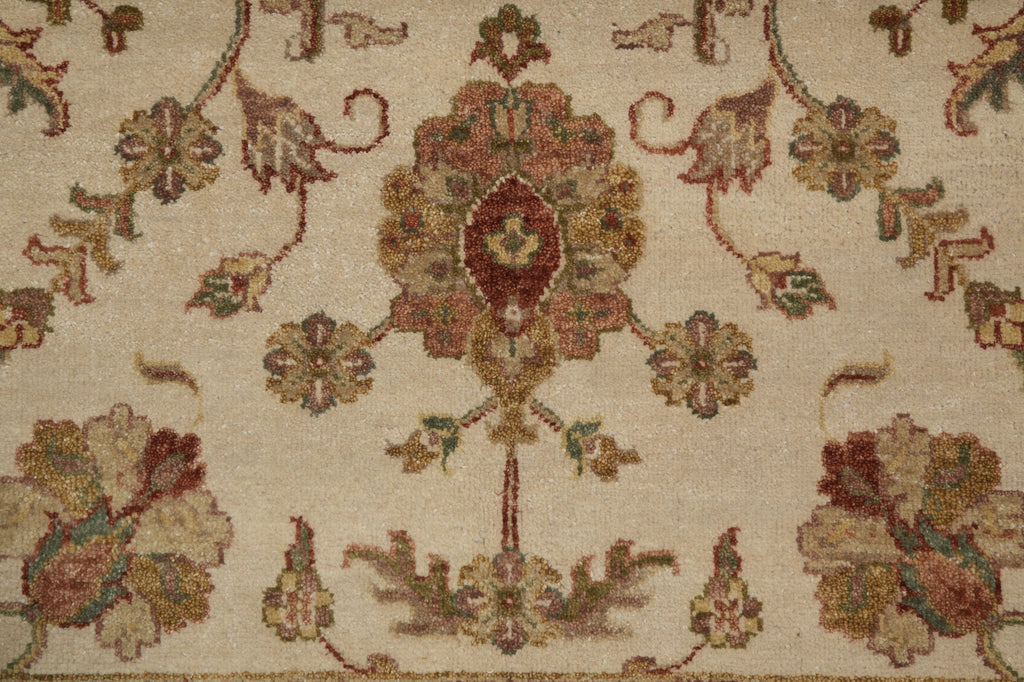 5 x 7.5 Handmade Jaipur Rug Beige Coral #F-5716