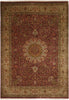 Load image into Gallery viewer, 9.1 x 12.3 Quality Natural Wool Detailed Hand-Knotted Carpet Burgundy Gold #F-4388