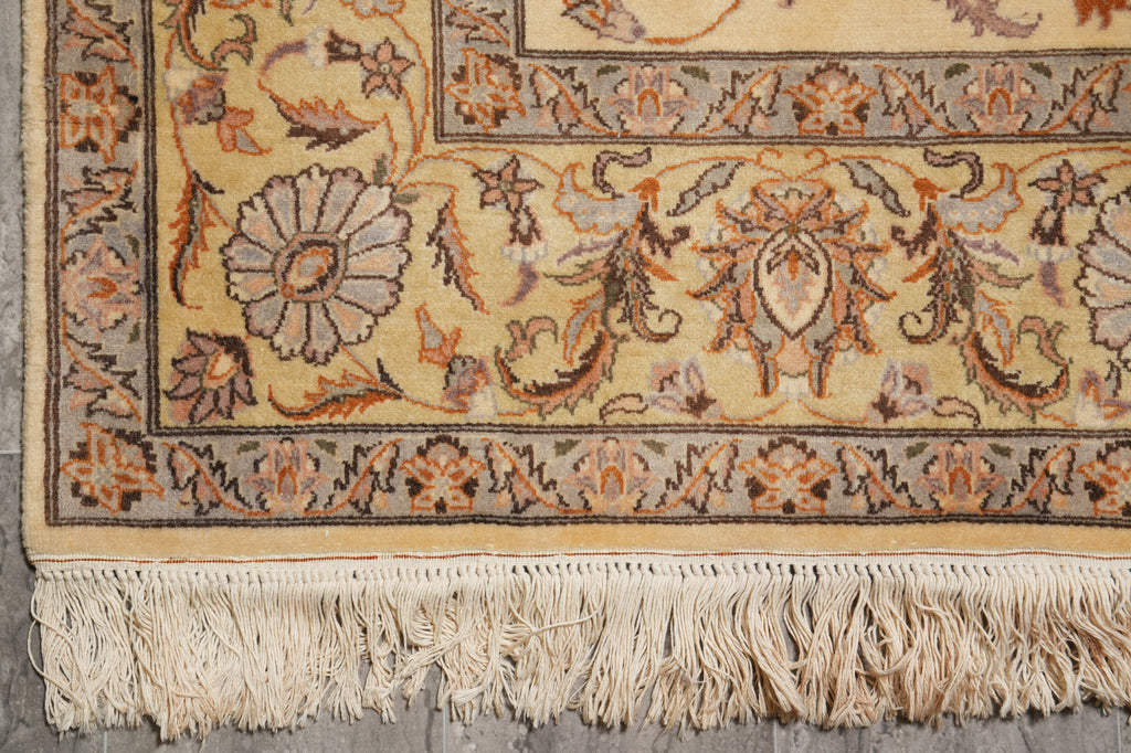 6 x 9 Fine Hand-Knotted Rug 200 KPSI fine Silky Wool #LA-53089