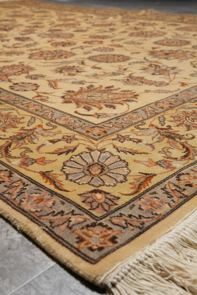 6 x 9 Fine Hand-Knotted Rug 200 KPSI fine Silky Wool #LA-53089