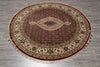 Load image into Gallery viewer, 6 x 6 Feet Round Mahi Tabriz Quality Wool and Silk Handmade Rug #F-4635