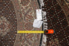 Load image into Gallery viewer, 5 x 5 Feet Round Quality Handmade Rug Wool and Silk Black Mahi Tabriz #F-4638
