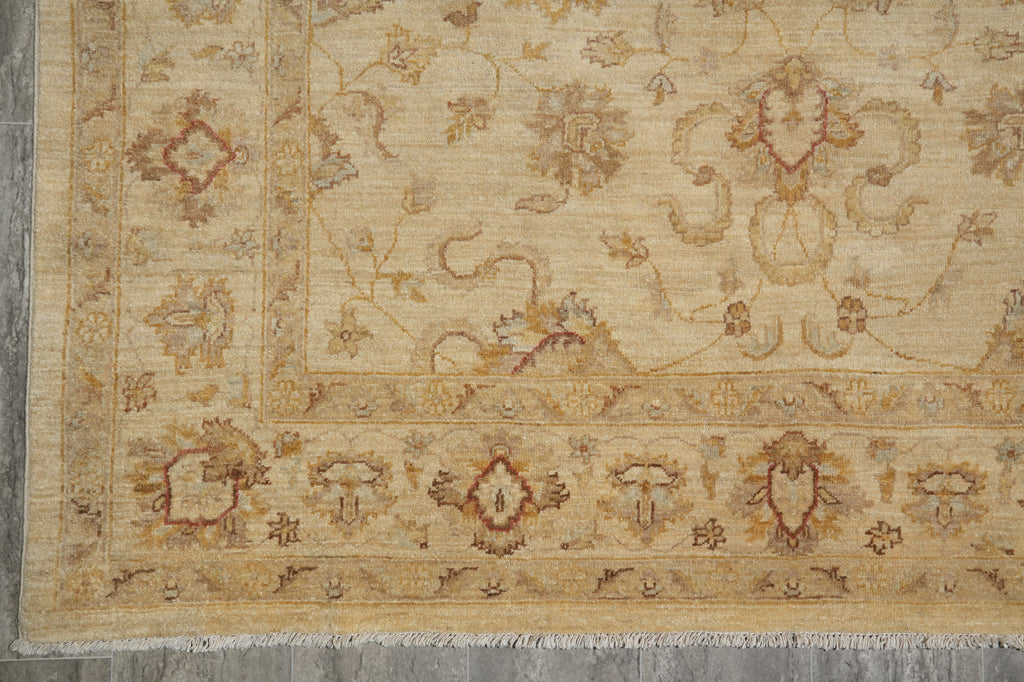 5.9 x 8.4 Chobi Peshawar Ghazni Wool Rug Light #PIX-22307