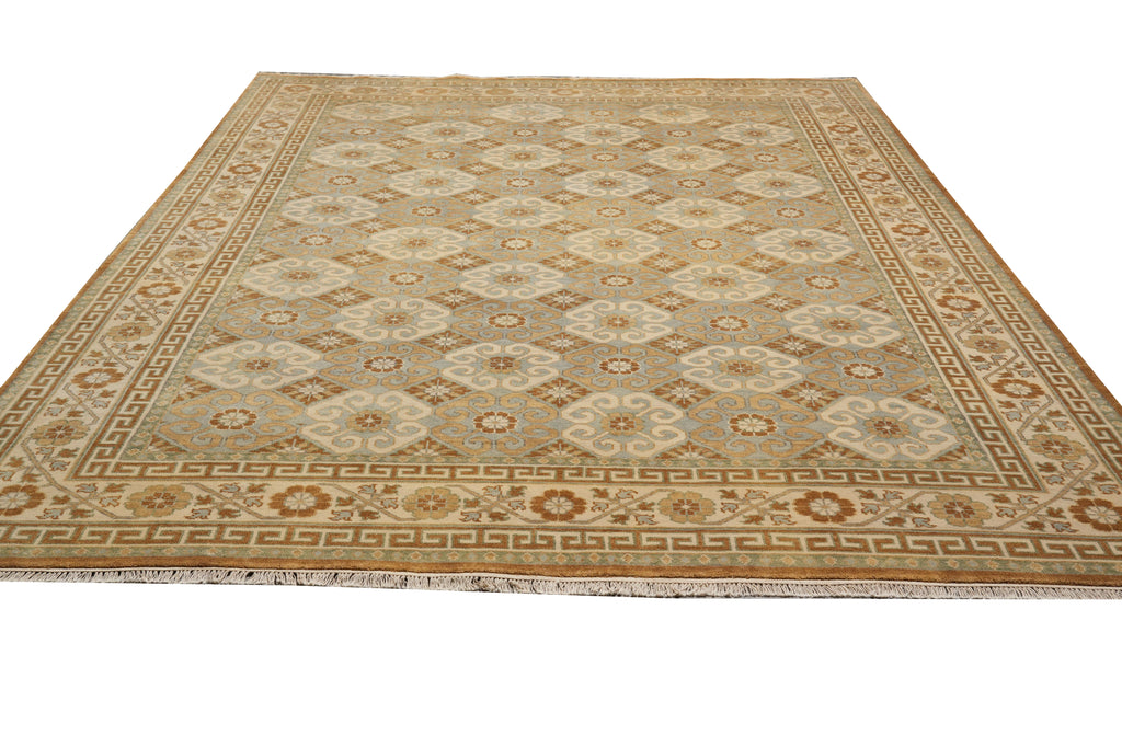 8.6 x 11.7 A Great Rug Transitional Hand-Knotted Quality Wool Carpet #F-4390