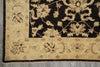 Load image into Gallery viewer, 5 x 6.3 Brown Ziglar Rug Handmade Pakistan Natural Wool #PIX-25370