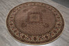 Load image into Gallery viewer, 5 x 5.3 Feet Round Rug Good Quality Wool and Silk #F-4639