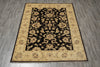 Load image into Gallery viewer, 5 x 6.3 Brown Ziglar Rug Handmade Pakistan Natural Wool #PIX-25370