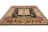 Load image into Gallery viewer, 8.4 x 11.5 Jaipur Handmade Wool Rug Black Burgundy #LA-52992