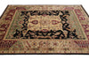 Load image into Gallery viewer, 8.4 x 11.5 Jaipur Handmade Wool Rug Black Burgundy #LA-52992