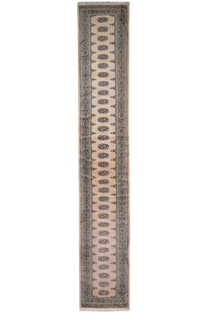 2.6 x 18 Handmade Pakistan Bokara Rug