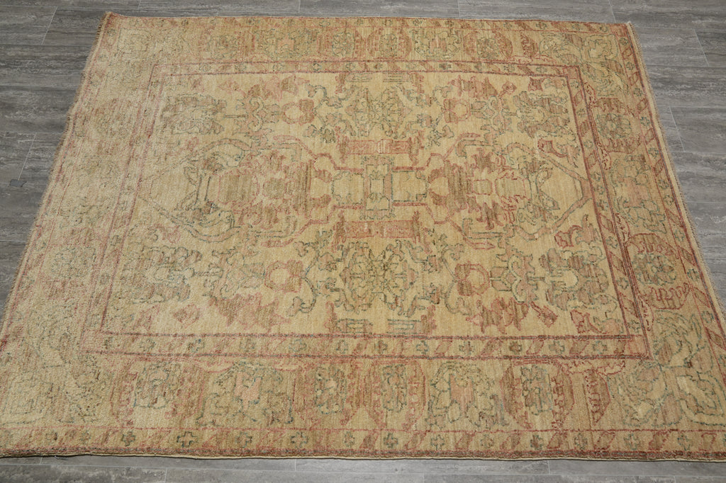 5 x 6.7 Oushak Rug Chobi Peshawar Carpet #PIX-3113