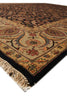 Load image into Gallery viewer, 9 x 12 Black Herekeh Handmade Jaipur Rug #PIX-9132