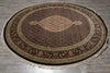 Load image into Gallery viewer, 8 x 8 Feet Round Quality Wool and Silk Mahi Tabriz Rug Sale Invemtory Clearance #F-4641