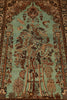 Load image into Gallery viewer, 3.7 x 5.9 Green Silk Rug Authentic Persian Qom Carpet #LA-53273