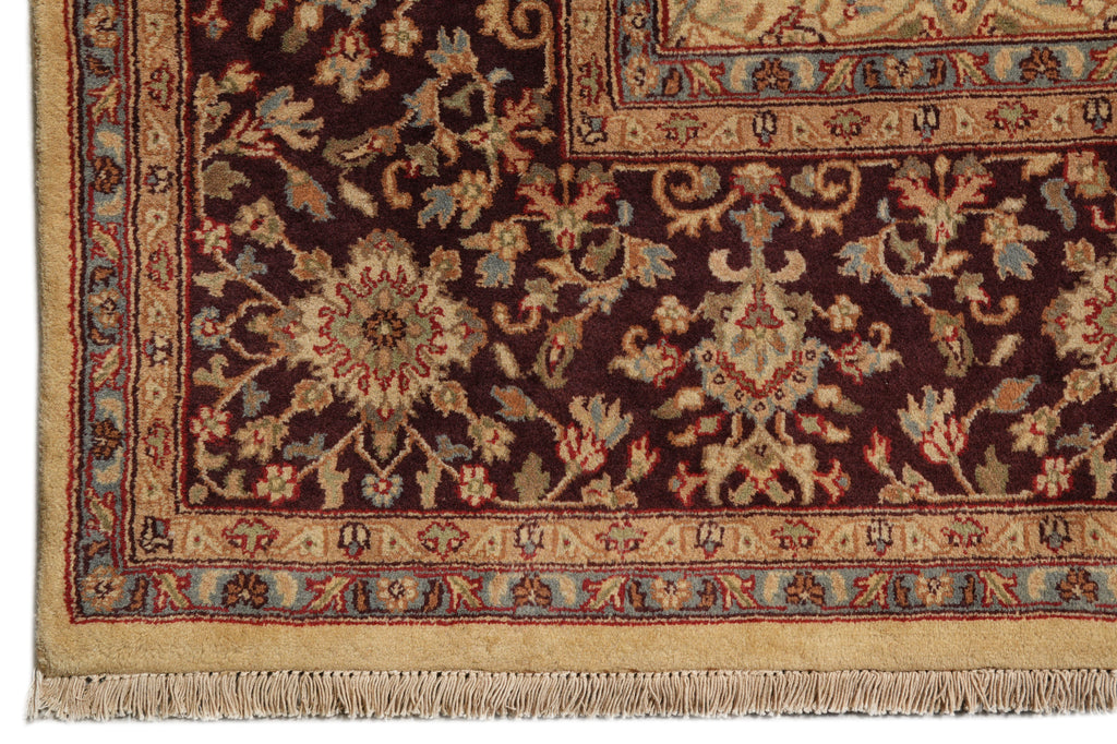 9 x 12 Quality Wool Hand-knotted Jaipur Rug Gold Brown #PIX-13181