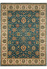 Load image into Gallery viewer, 8.9 x 11.7 Quality Wool Handmade Rug Teal Green Blue #PIX-804-105