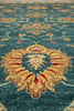 Load image into Gallery viewer, 8.9 x 11.7 Quality Wool Handmade Rug Teal Green Blue #PIX-804-105