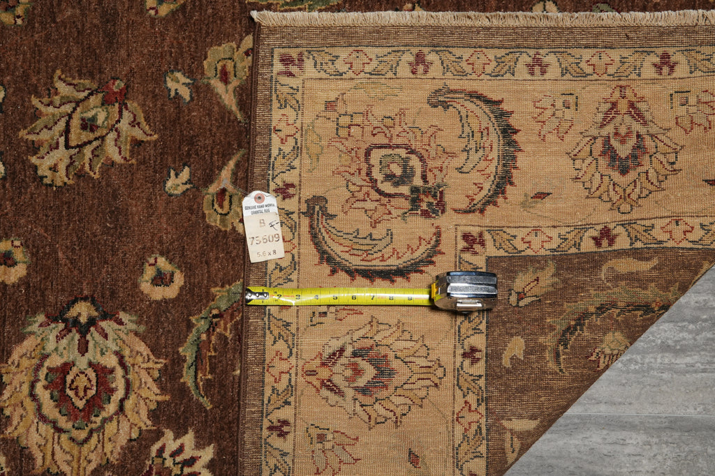 5.6 x 8 Vegetable Dyed Chobi Rug #B-73609