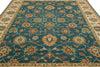 Load image into Gallery viewer, 8.9 x 11.7 Quality Wool Handmade Rug Teal Green Blue #PIX-804-105