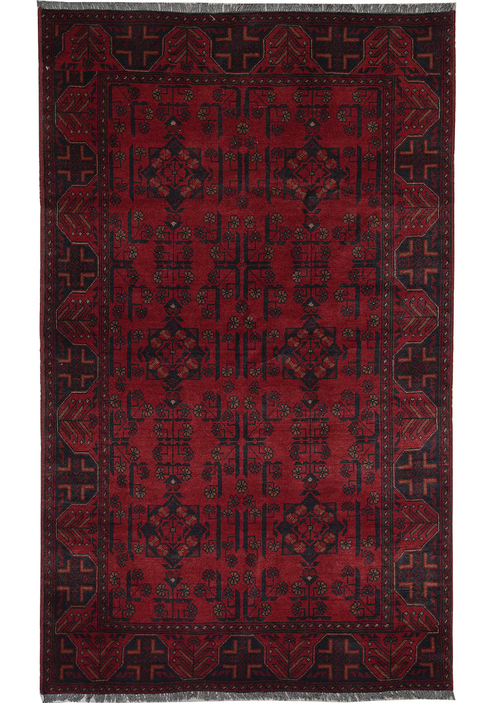 4 x 6.5 Afghan Wool Handmade Tribal Rug