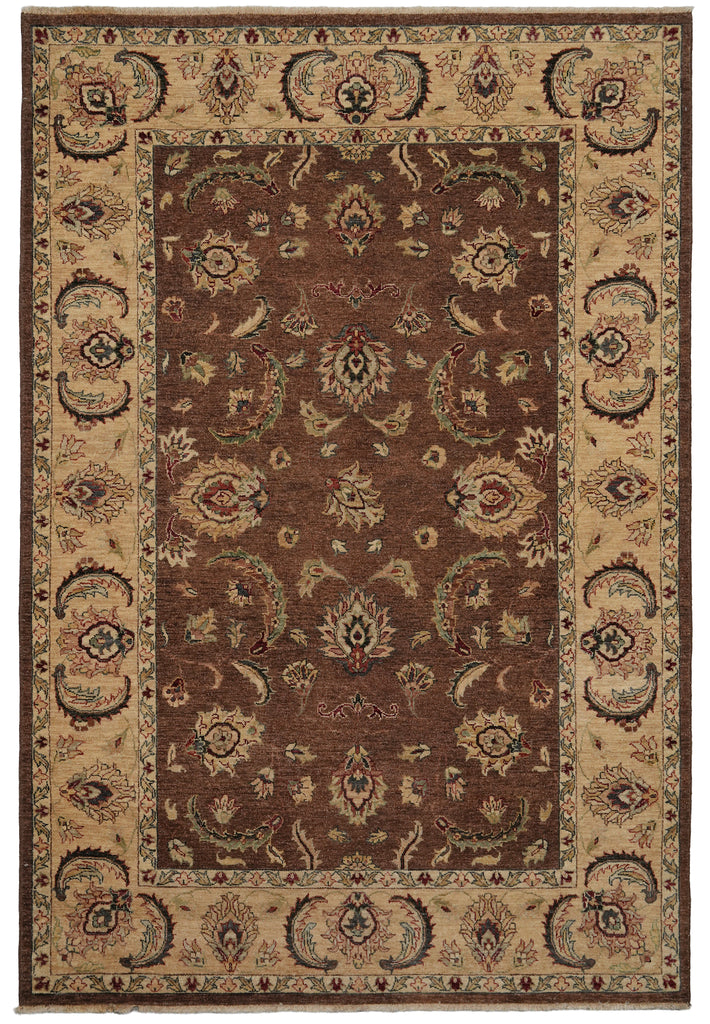5.6 x 8 Vegetable Dyed Chobi Rug #B-73609