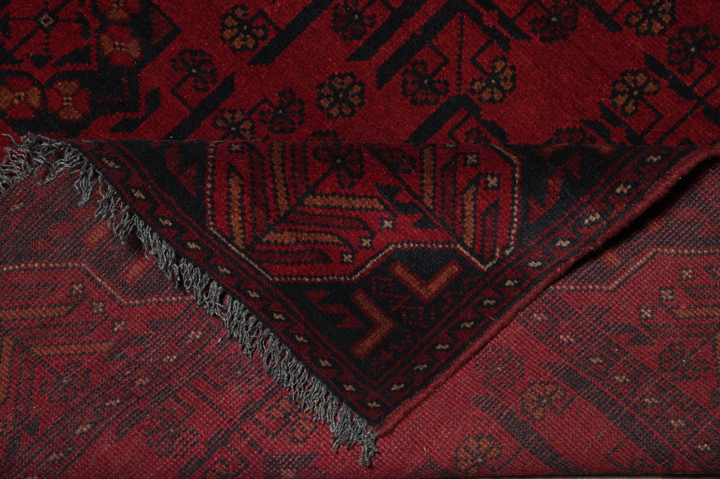 4 x 6.5 Afghan Wool Handmade Tribal Rug #PIX-26791