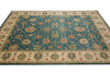 Load image into Gallery viewer, 8.9 x 11.7 Quality Wool Handmade Rug Teal Green Blue #PIX-804-105