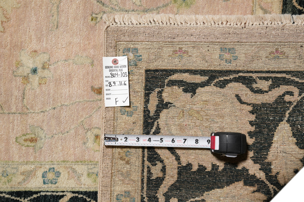 8.9 x 11.6 New Oushak Agra Handmade Rug #PIX-804-103