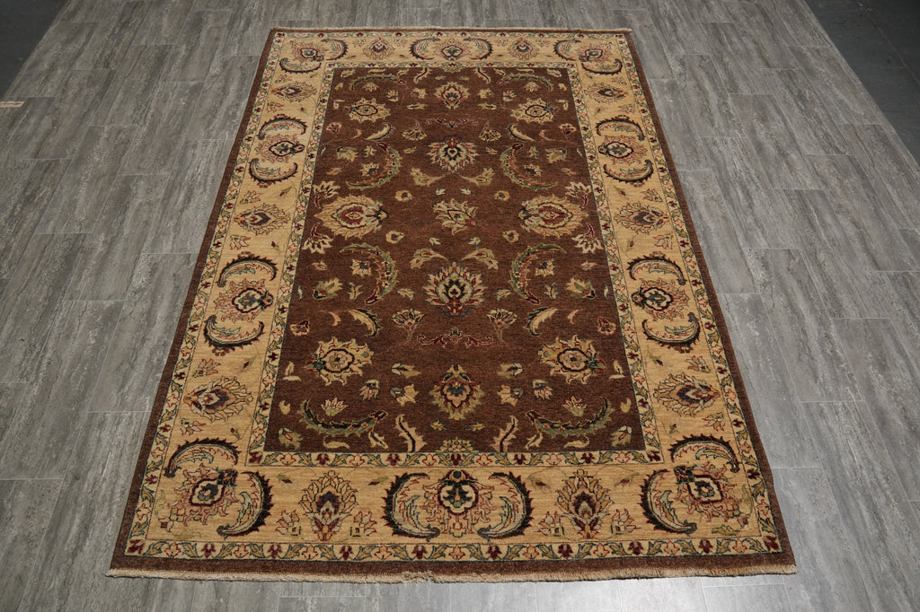 5.6 x 8 Vegetable Dyed Chobi Rug #B-73609