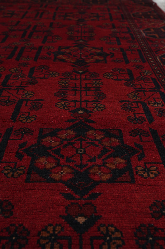 4 x 6.5 Afghan Wool Handmade Tribal Rug #PIX-26791